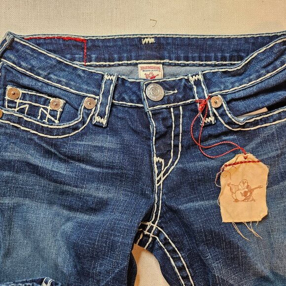 True Religion Women's Bobby Super T Flare Jeans - Size 28 - Picture 3 of 10